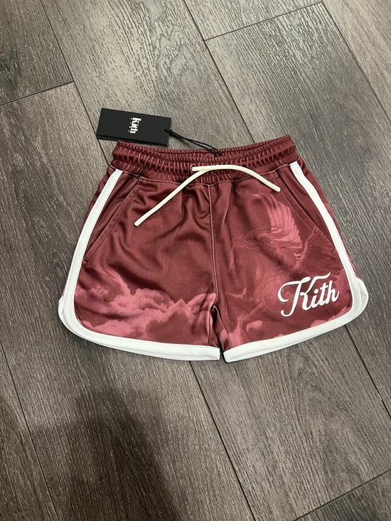Kith Other - Kith kids Pegasus Jordon soccer short - magma color